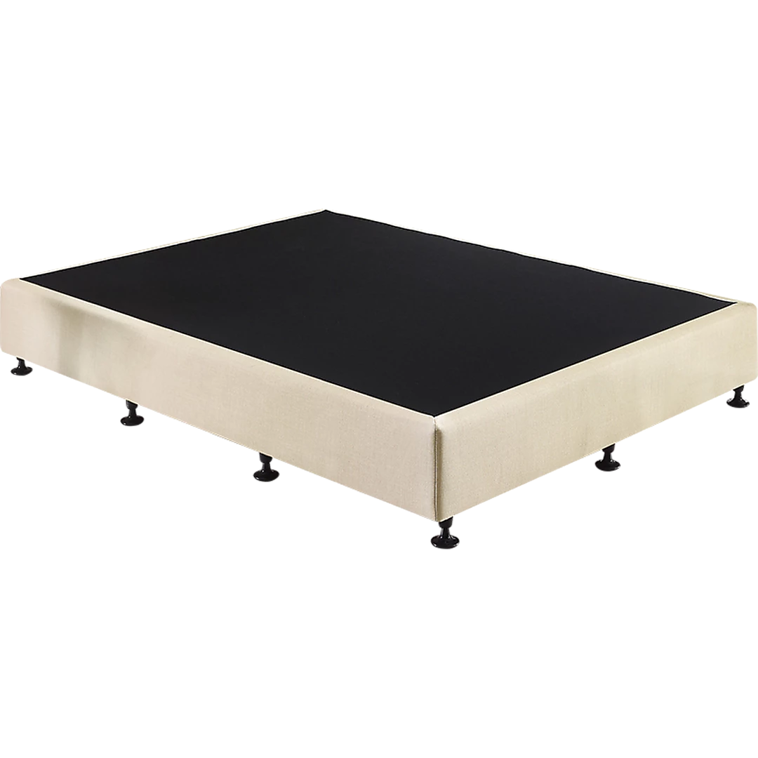 Palermo Queen Ensemble Bed Base Platinum Natural Sand Linen Fabric