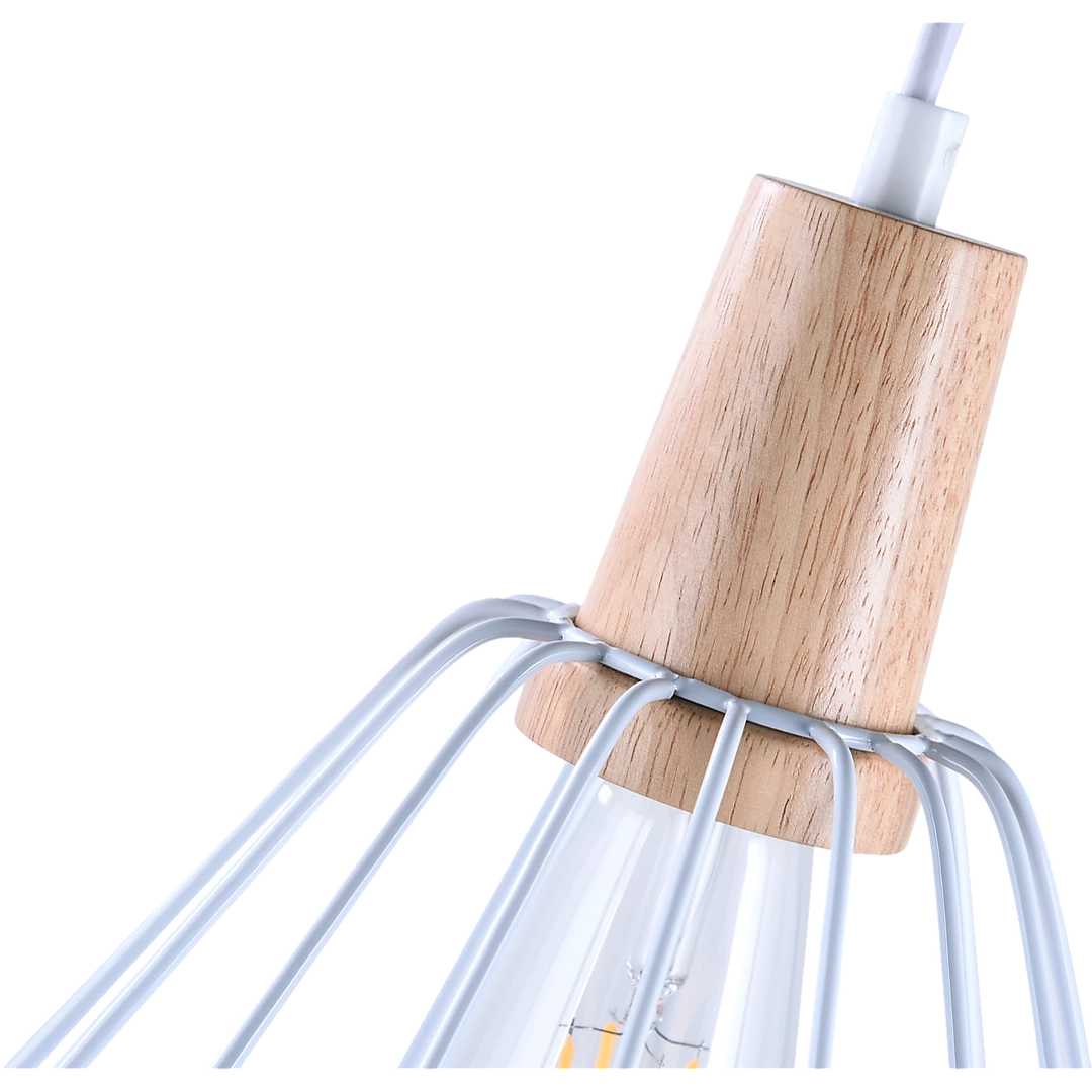 FactoryFast.com.au White Wood Pendant Light Bar Lamp Kitchen Lighting Modern Ceiling Home & Lifestyle