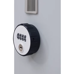 Salvatore Angelotti Furniture Grey 2-Door Locker For Office Gym Shed School Home Storage - 4-Digit Combination Lock