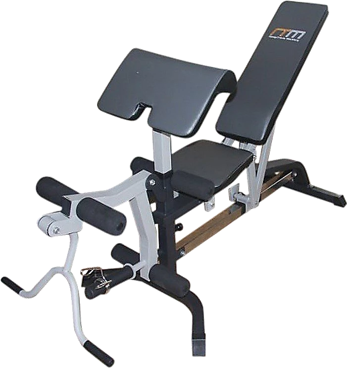 Randy & Travis Machinery FID Flat Incline Decline Bench Press W/ Leg Extension Sports & Fitness