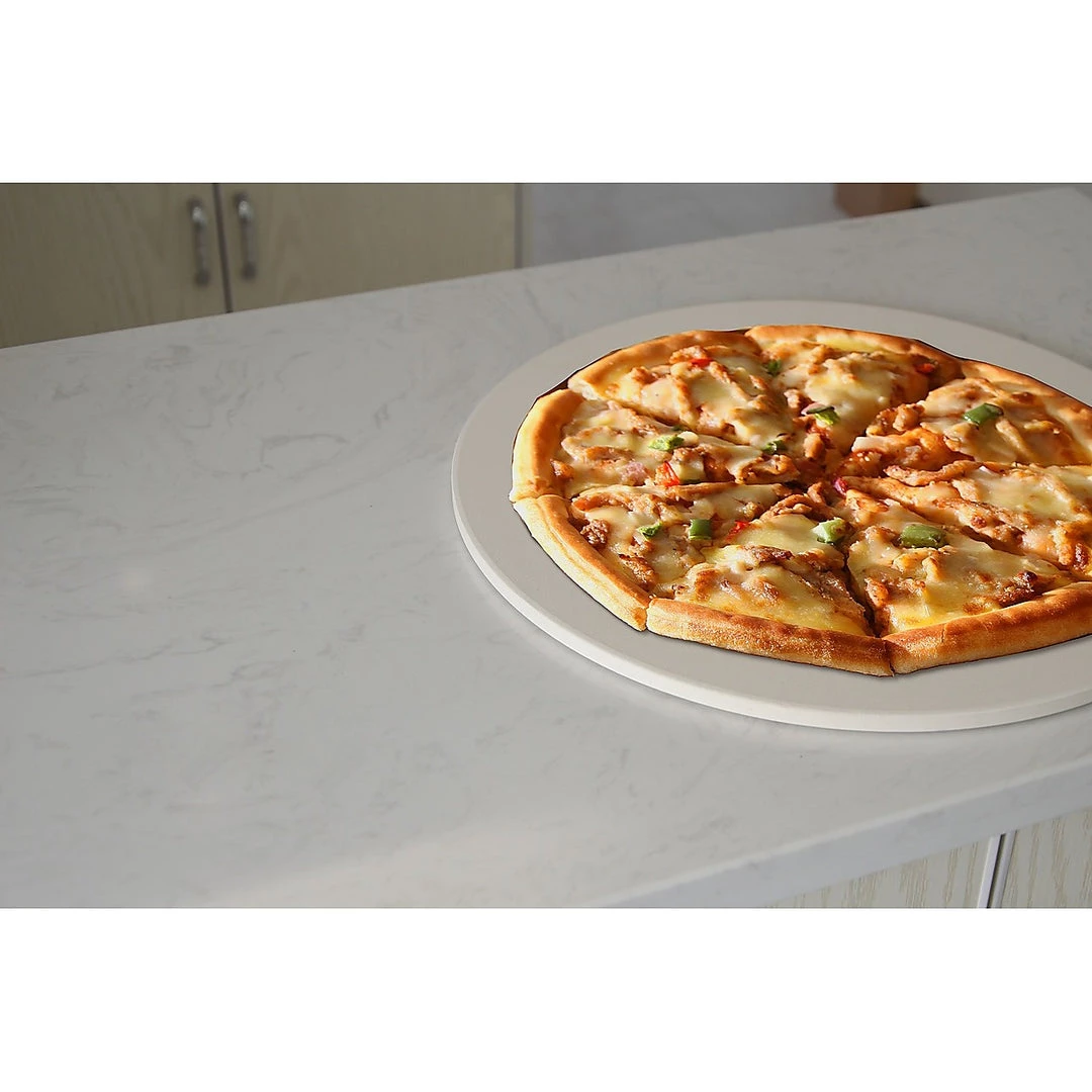 Randy & Travis Machinery 38cm XL Pizza & Baking Stone For BBQ/Oven/Grill Home & Lifestyle