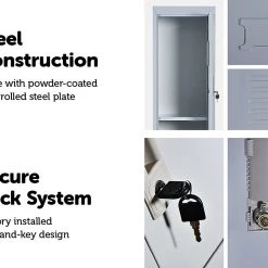 Salvatore Angelotti Two-Door Office Gym Shed Storage Lockers