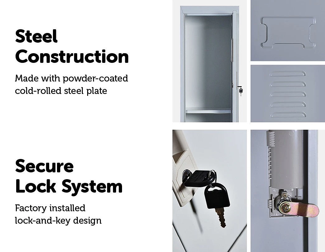 Salvatore Angelotti Two-Door Office Gym Shed Storage Lockers