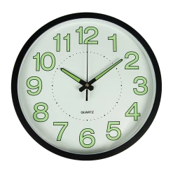 FactoryFast.com.au Home & Lifestyle 305mm Luminous Wall Clock Glow In The Dark Silent Quartz Indoor Home Modern Clock