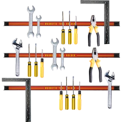FactoryFast.com.au 3 X 61cm Magnetic Wall Mounted Tool Holder Storage Organiser Garage Workshop