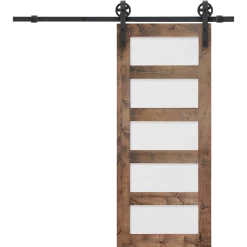 Randy & Travis Machinery Black Sliding Barn Door Hardware 2M Big Spoke Wheel DIY & Renovation