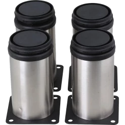 Randy & Travis Machinery DIY & Renovation Stainless Steel Kitchen Adjustable Feet Round Furniture Leg Pack Of 4