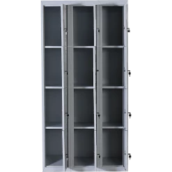Salvatore Angelotti Furniture Grey 12-Door Locker For Office Gym Shed School Home Storage - Standard Lock With 2 Keys