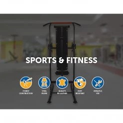 Randy & Travis Machinery Sports & Fitness Power Tower Pull Up Weight Bench Dip Multi Station Chin Up Home Gym Equipment