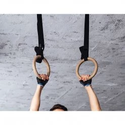Randy & Travis Machinery Wooden Gymnastic Rings Olympic Gym Strength Training Sports & Fitness