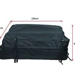 Bariloche Outdoor & Leisure 458 Litre Large Car Cargo Travel Rain Proof Roof Top Bag Storage Carrier Box