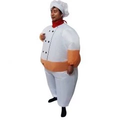 Salvatore Angelotti Games & Hobbies Chef Fancy Dress Inflatable Suit -Fan Operated Costume