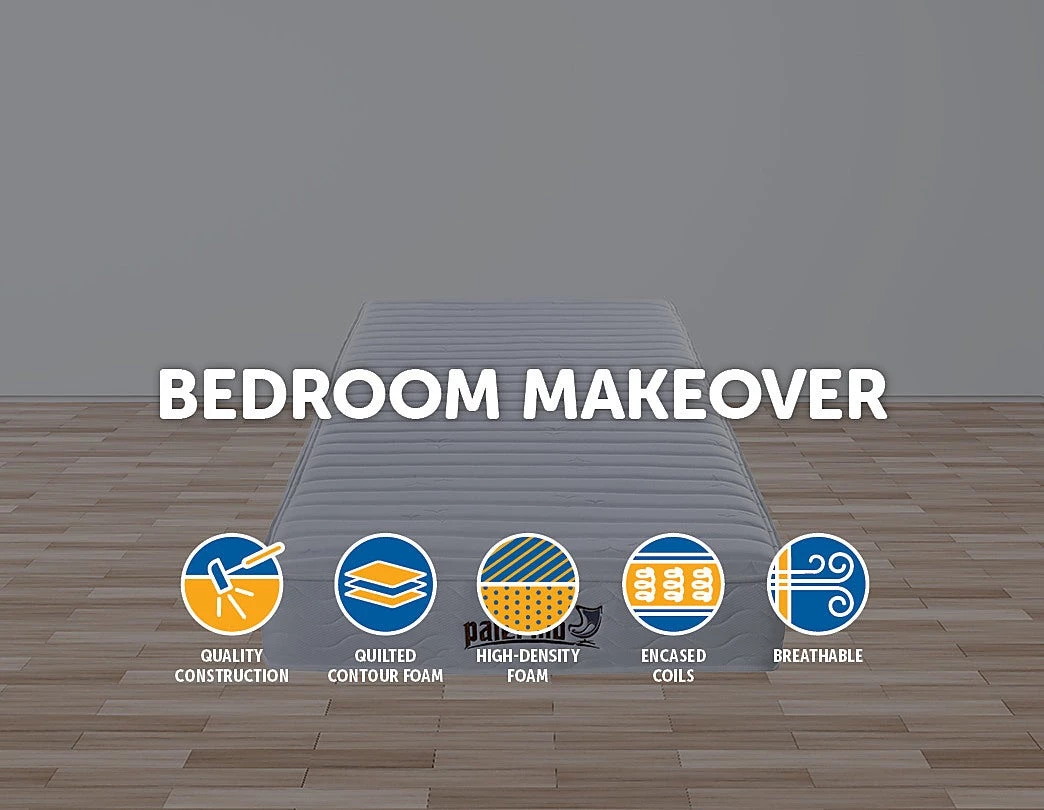 Palermo Contour Encased Coil Single Mattress - CertiPUR-US Certified Foam