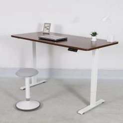 Furniture Palermo Standing Desk Sit Stand Height Adjustable Motorised 160cm Table Dual Motor