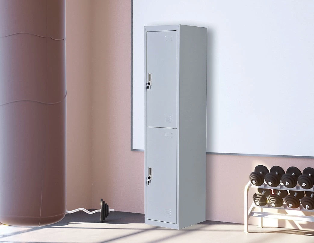 Salvatore Angelotti Two-Door Office Gym Shed Storage Lockers