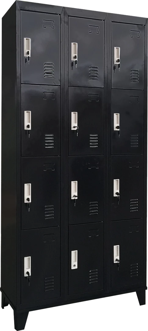 Salvatore Angelotti Twelve-Door Office Gym Shed Storage Locker Furniture