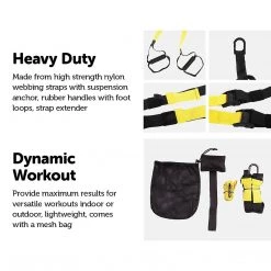 Randy & Travis Machinery Suspension Trainer Straps Workout Sports & Fitness