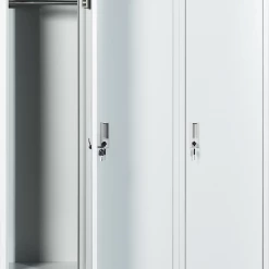 Salvatore Angelotti Furniture Three-Door Side By Side Office Gym Shed Storage Locker