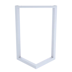 Randy & Travis Machinery V Shaped Table Bench Desk Legs Retro Industrial Design Fully Welded - White