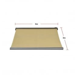 Bariloche 4.0 X 3.0m Beige Retractable Folding Arm Heavy Duty Cassette Awning DIY & Renovation