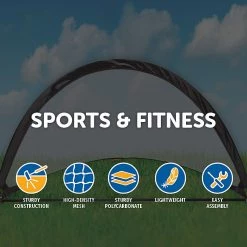 Randy & Travis Machinery Games & Hobbies Pair Of Soccer Football Goals 180cm Pop Up Portable Quick Set Up