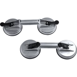 Randy & Travis Machinery DIY & Renovation 4 X Double Suction Glass Lifting Tool 70kg Vacuum Puller Lifter Aluminium