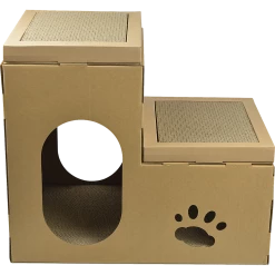Randy & Travis Machinery Cat Cardboard House Tree Tower Condo Scratcher Pet Post Pad Mat Furniture Home & Lifestyle