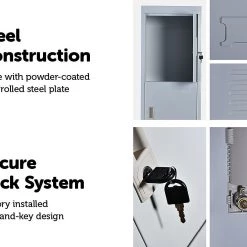 Salvatore Angelotti Four-Door Office Gym Shed Storage Lockers