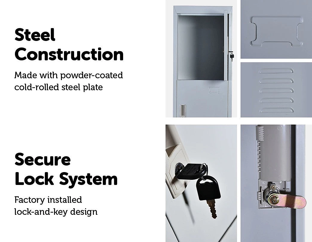 Salvatore Angelotti Four-Door Office Gym Shed Storage Lockers