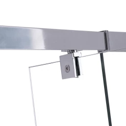 Della Francesca Front: (82~90) X 195cm Adjustable Semi Frameless Shower Screen In Chrome No Side Return DIY & Renovation