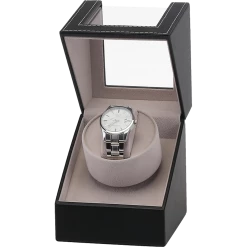 Randy & Travis Machinery Games & Hobbies Automatic Watch Winder Display Box Case Motor Rotation Storage PU Leather