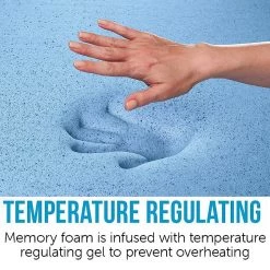 Palermo Furniture Single 25cm Gel Memory Foam Mattress Dual-Layered - CertiPUR-US