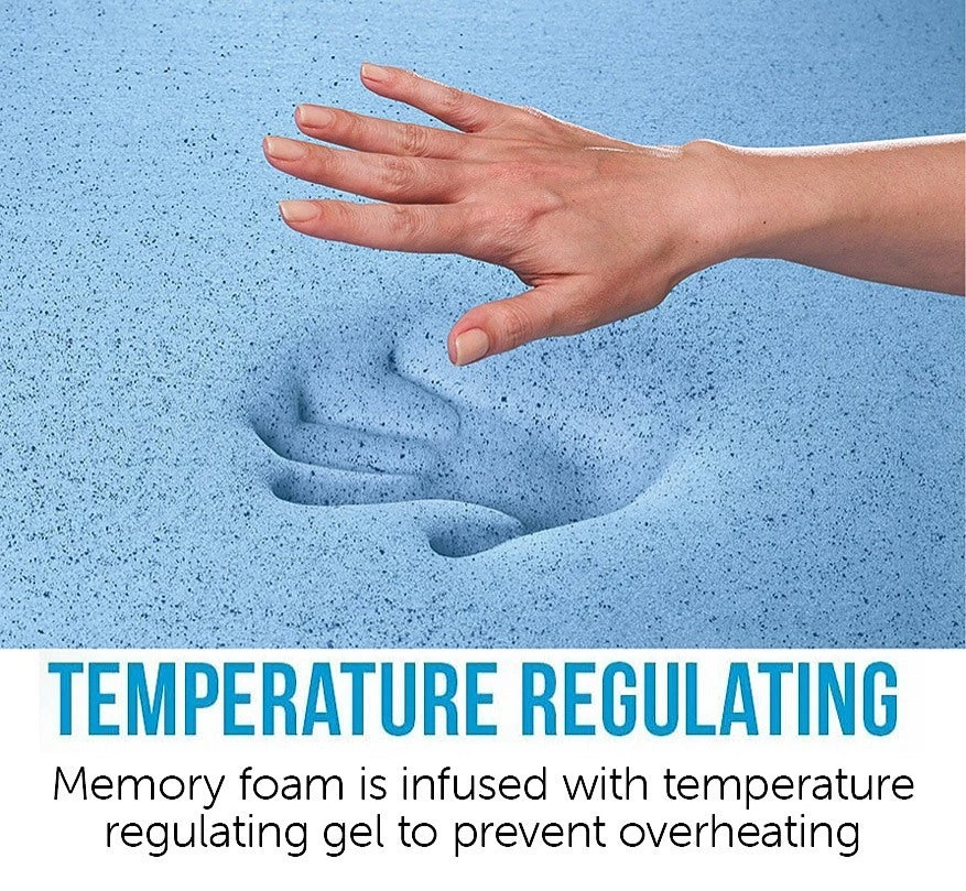 Palermo King 25cm Gel Memory Foam Mattress Dual-Layered - CertiPUR-US Furniture