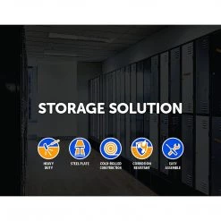 Salvatore Angelotti Grey One-Door Office Gym Shed Clothing Locker Cabinet - Standard Lock With 2 Keys