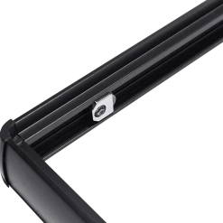 Della Francesca 1000 X 1000mm Sliding Door Nano Safety Glass Shower Screen In Black DIY & Renovation