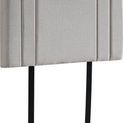 Palermo Furniture Beige Linen Fabric Single Deluxe Headboard Bedhead