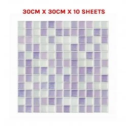 Randy & Travis Machinery DIY & Renovation Tiles 3D Peel And Stick Wall Tile Crystal Mosaic ({{Size}} X 10 Sheets)