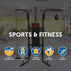 Randy & Travis Machinery Power Boxing Station Stand Gym Speed Ball Punching Bag