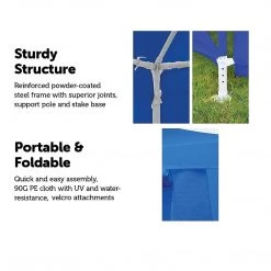 Bariloche 3x9m Wedding Outdoor Gazebo Marquee Tent Canopy Blue