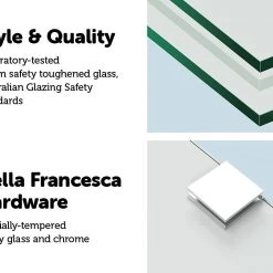 DIY & Renovation 800 X 800mm Walk In Wetroom Shower System By Della Francesca