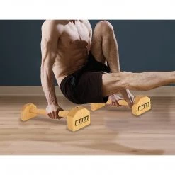 Randy & Travis Machinery Wooden Parallette Bars Push Up & Dip Workouts Sports & Fitness