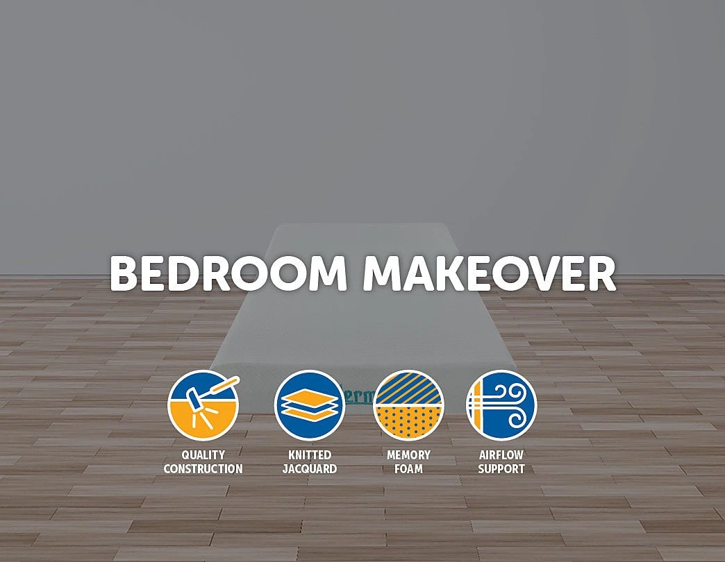 Furniture Palermo Single Mattress Memory Foam Green Tea Infused CertiPUR Approved