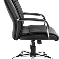 Palermo PU Leather Office Chair Executive Padded Black Furniture