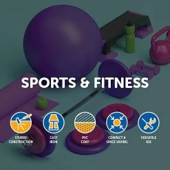 Randy & Travis Machinery 2kg Dumbbells Pair PVC Hand Weights PVC Coated