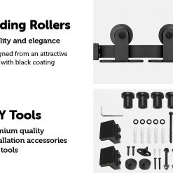 Randy & Travis Machinery DIY & Renovation 2.4m Sliding Barn Door Hardware