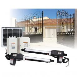 Randy & Travis Machinery DIY & Renovation 1000KG 10W Solar Double Swing Auto Motor Remote Gate Opener