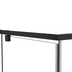 Della Francesca 1000 X 900 X 1900mm Framed Safety Glass Pivot Door Shower Screen In Black DIY & Renovation