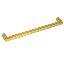 Randy & Travis Machinery 15x Brushed Brass Drawer Pulls Kitchen Cabinet Handles - Gold Finish 256mm