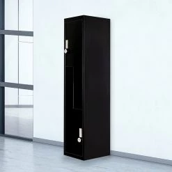 Salvatore Angelotti Black Two-Door L-shaped Office Gym Shed Storage Locker - 4-Digit Combination Lock