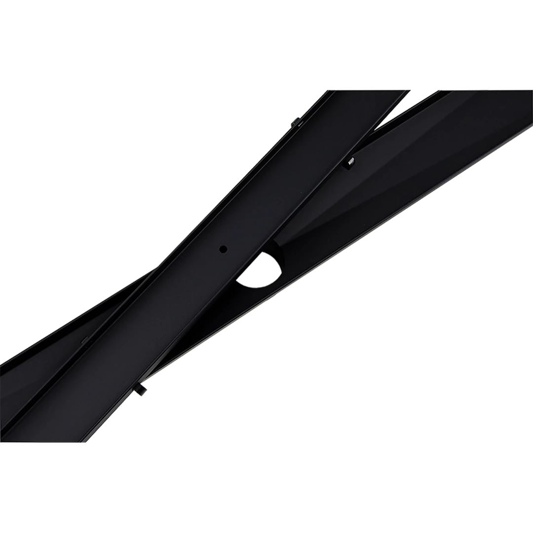 Della Francesca 90cm Tile Insert Black Grate Drain W/Centre Outlet Floor Waste